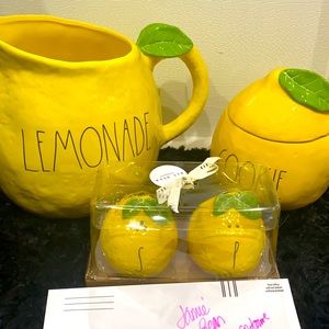 Rae Dunn 🆕 Lemon Set NWT